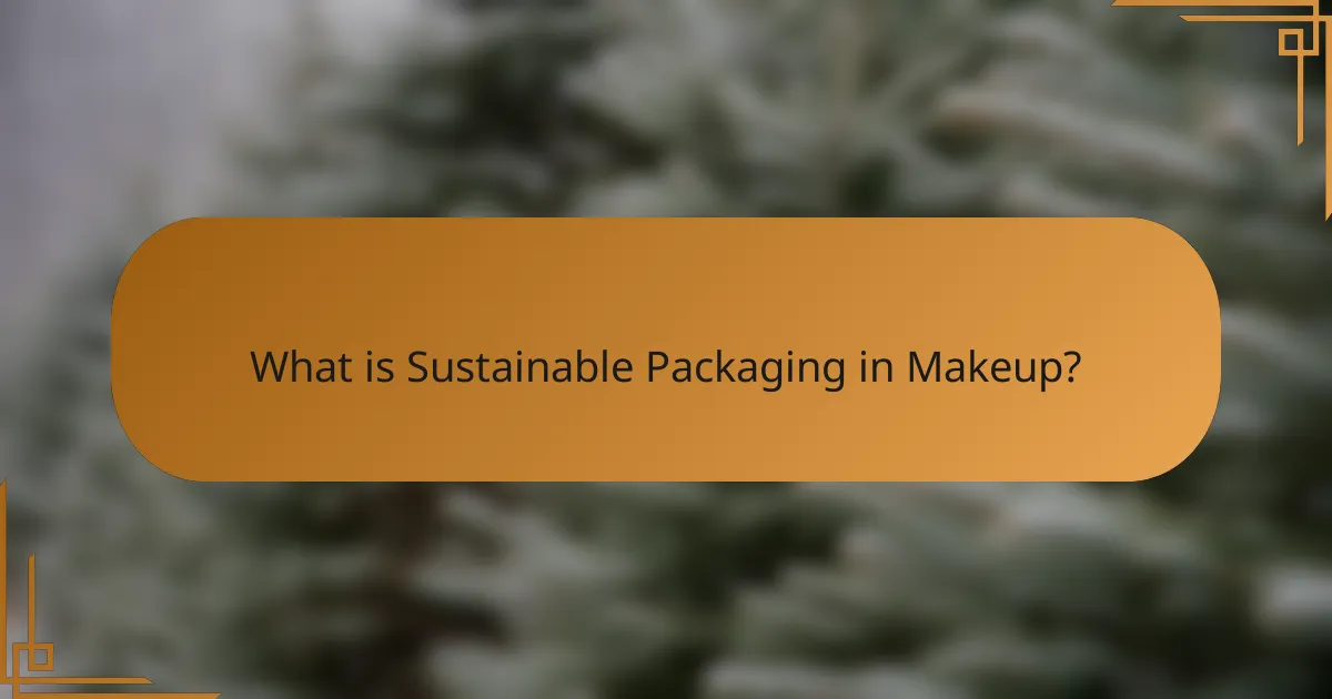 What is Sustainable Packaging in Makeup?